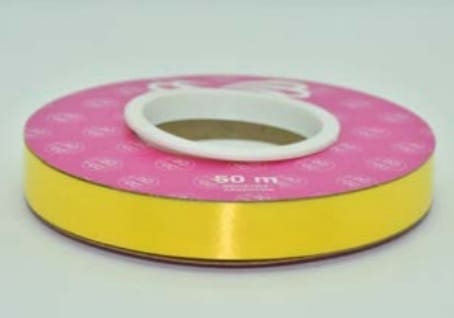 Cinta Lisa 12mmx50mts Amarillo