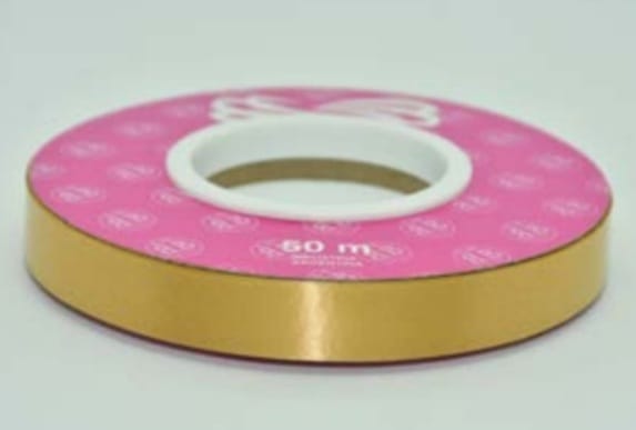 Cinta Lisa 12mmx50mts Dorada