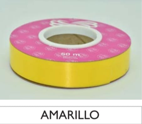 Cinta Lisa 20mmx50mts Amarilla