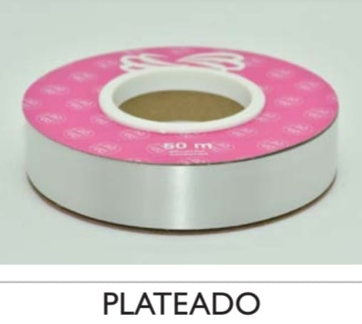 Cinta Lisa 20mmx50mts Plateada