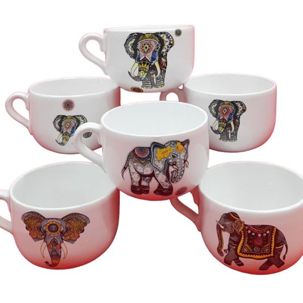 Tazon Elefantes Ceramica