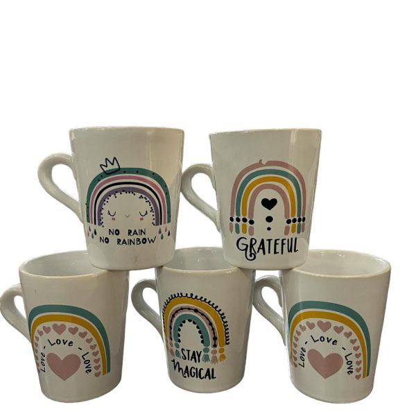Taza Conica Arco Iris Ceramica