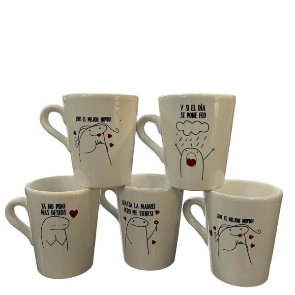 Taza Conica Deformito Ceramica