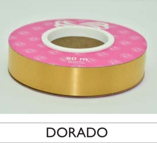 Cinta Lisa 20mmx50mts Dorada