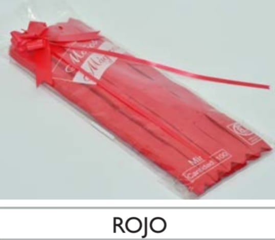 Moño Magico N° 25 x100u Rojos- 55662