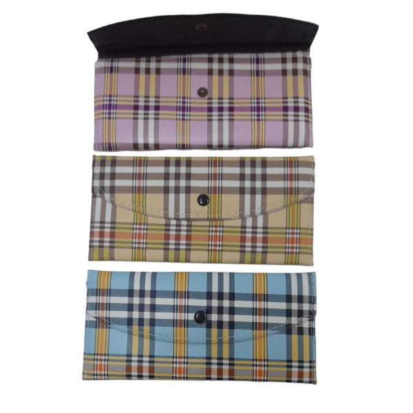 Billetera fichero escocesa  linea economica- 0201