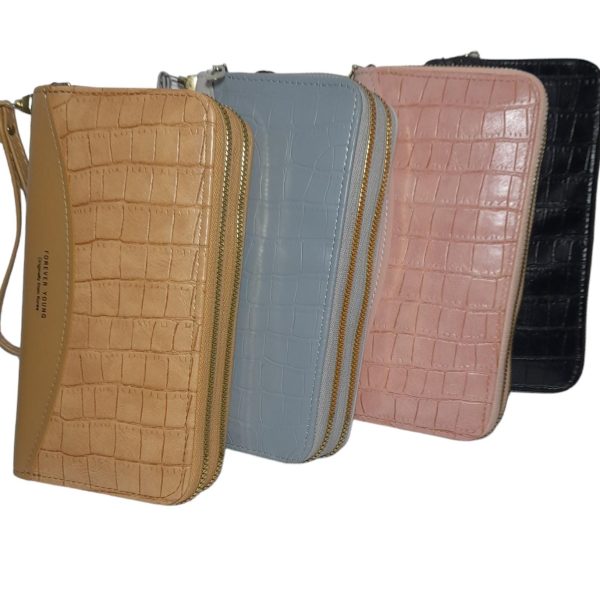 billetera fichero 20 cm doble cierre