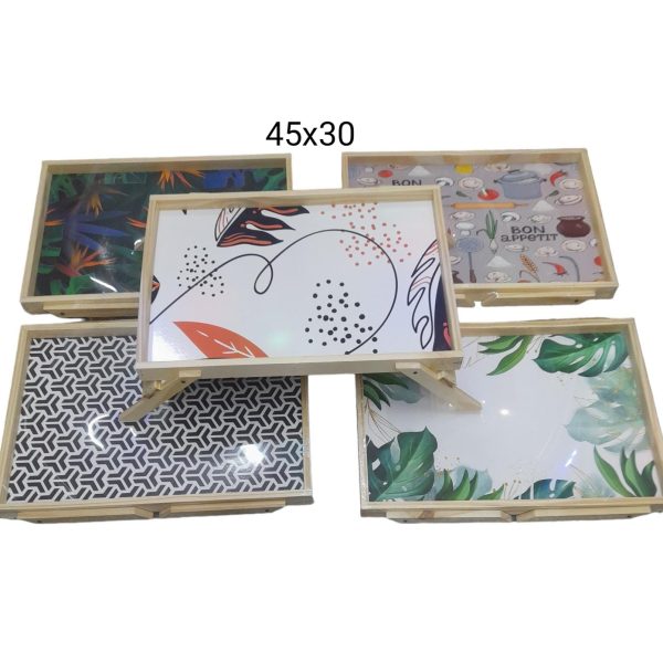 Bandeja para cama de madera 40X28x con patas-B01