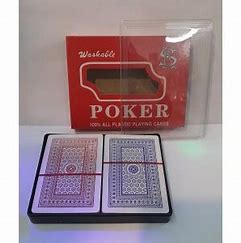Naipes Poker en caja acrilica