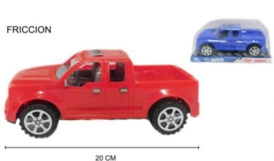 Camioneta en burbuja a friccion 20 cm