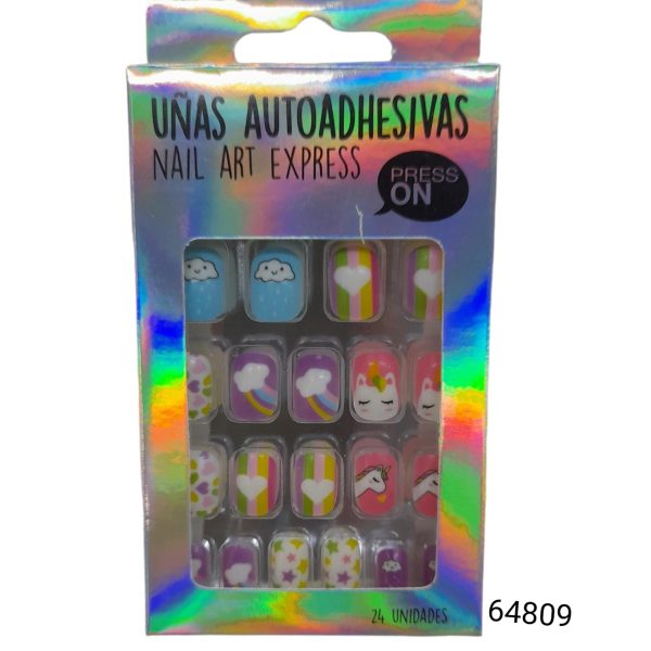 Uñas postizas autoadhesivas en caja