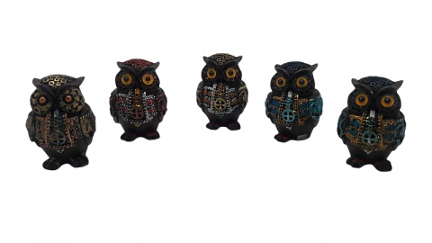 Buho polyresina 6 cm -33086-