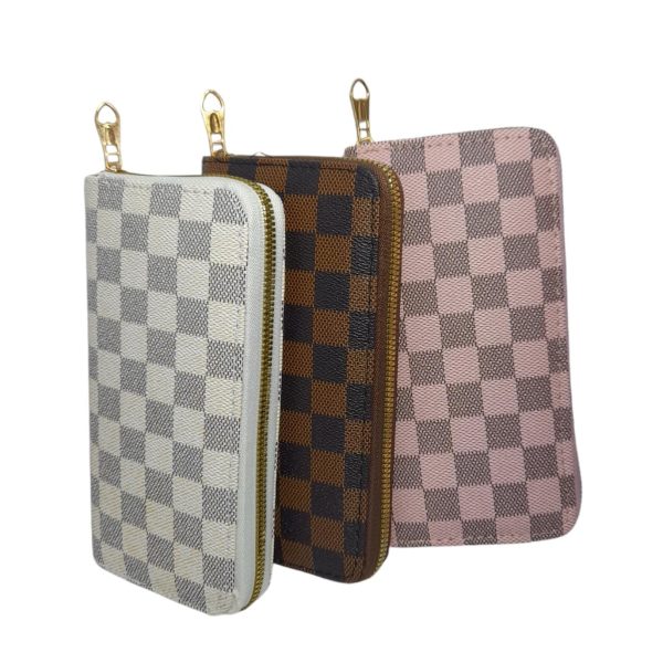 Billetera fichero doble cierre a cuadro-17123-