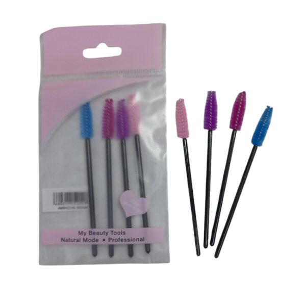 Set x 4  cepillos para cejas en bolsa- 01424