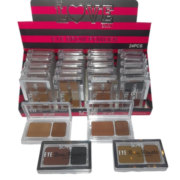 Sombras para cejas x 2 colores en estuche - 92211