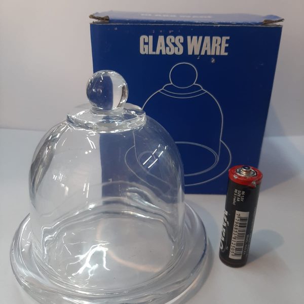 mantequera mini base y cúpula vidrio 9 cm en caja - 01329