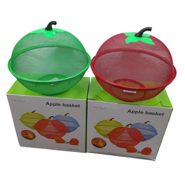 Frutera de metal con tapa - 27988