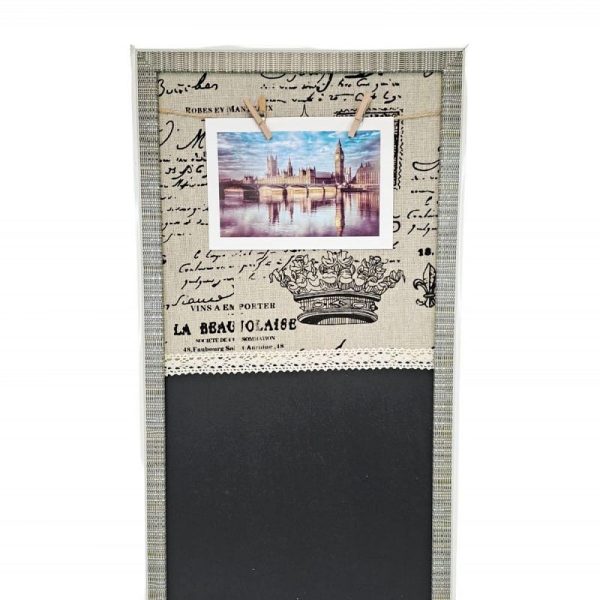 Porta Plastico C/ Tela y Pizarra- 36437