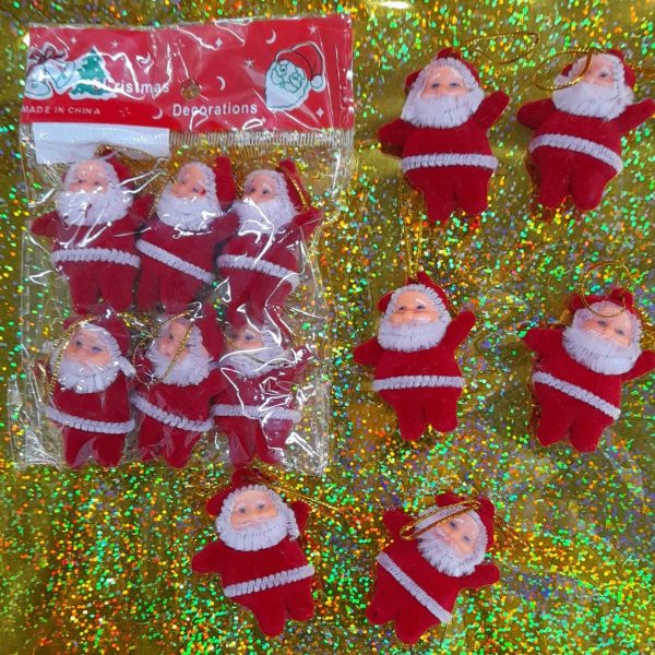 Mini papa Noel 5 cm  x 6u - 0362