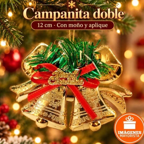 Campanita doble para puerta 13x9 cm -23272