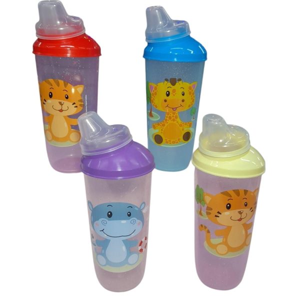 vaso infantil 350 cc alto con tapa  tetina - 49861