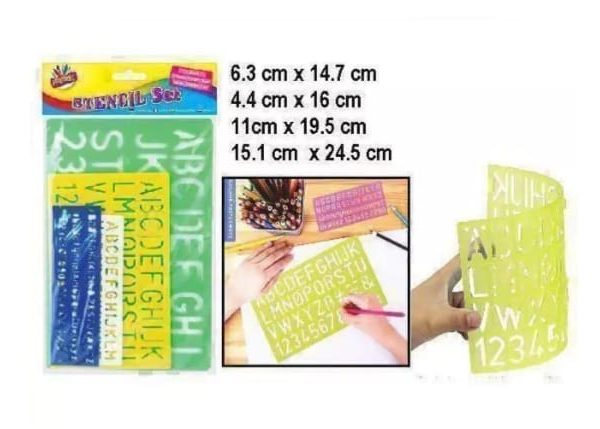 Stencil x4-diferentes tamaños- 212309