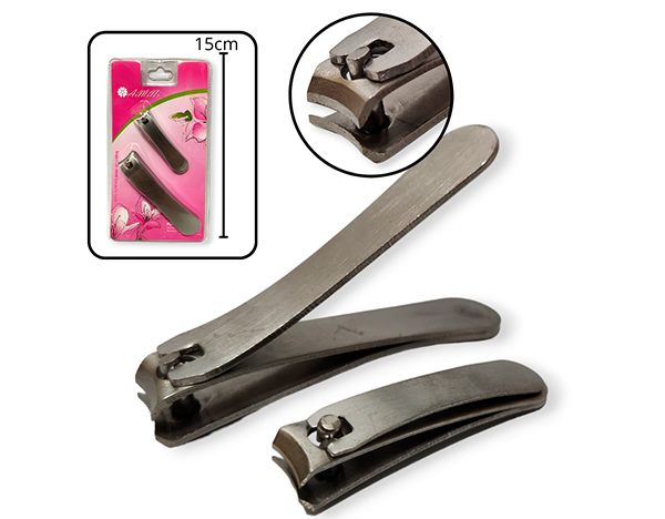 Corta uñas x 2 acero en blister- 11852