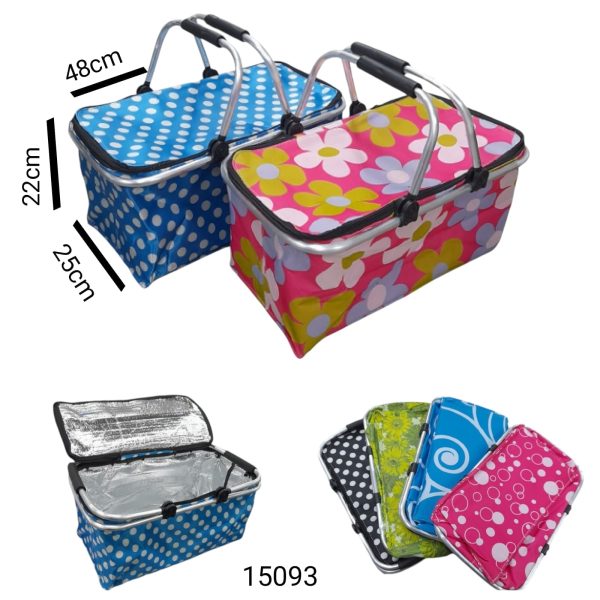 Canasta termica aluminio y tela- 15093