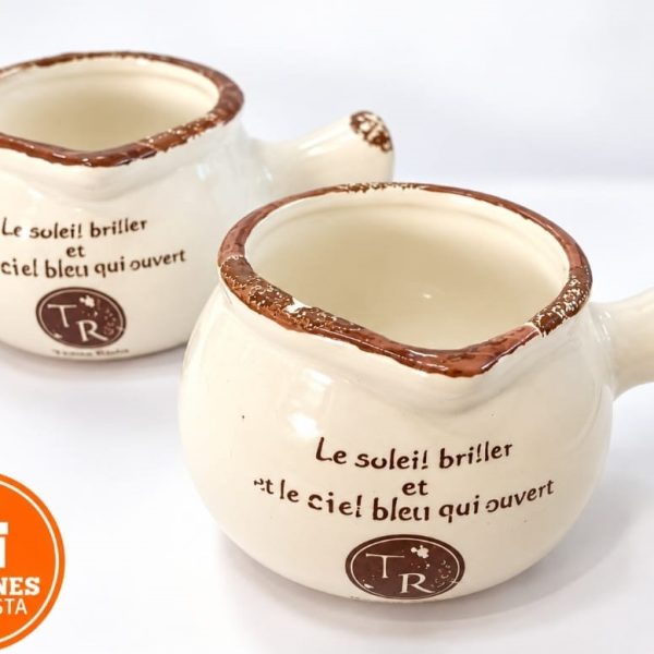 MACETA CERAMICA LINEA cacerola RETRO 7 cm- 37863