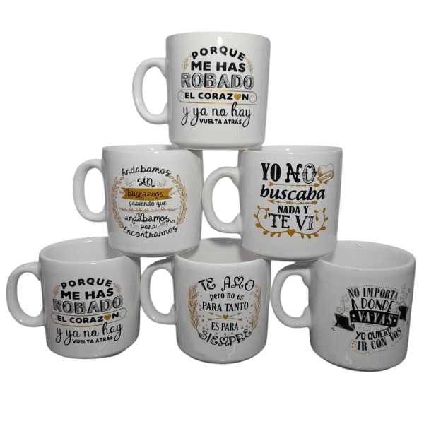 Taza mug ceramica frases doradas Amor - 95632
