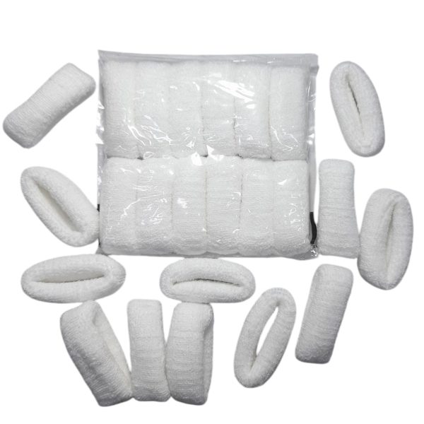 Colitas toallas BLANCAS X12- G-12GBL