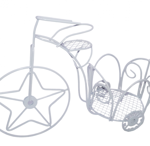 Triciclo 23 cm metal portavela- 37108