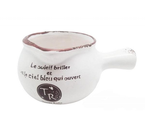 MACETA CERAMICA LINEA cacerola RETRO 7 cm- 37863