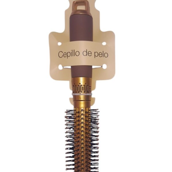 Cepillo para el pelo brushing dorado- 11581