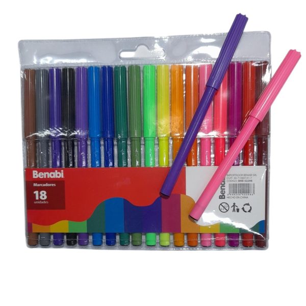 Fibras x 18 colores- 22983