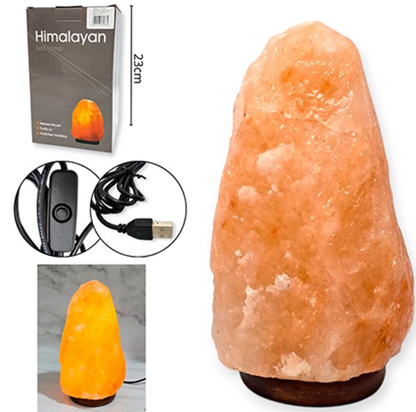 Lampara de SAL 2kg- con enchufe en caja- 32765