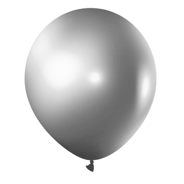Globos perlados plata 12" (30 cm) x 25u- 40653