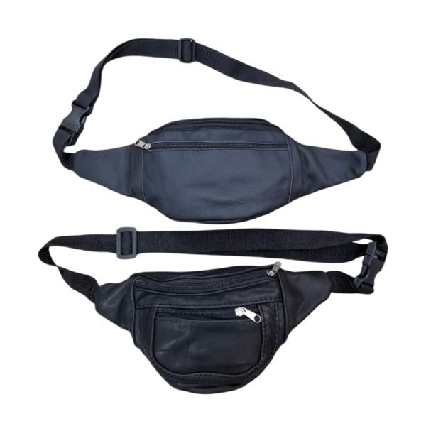 Riñonera de cuero 3 cierres-24490