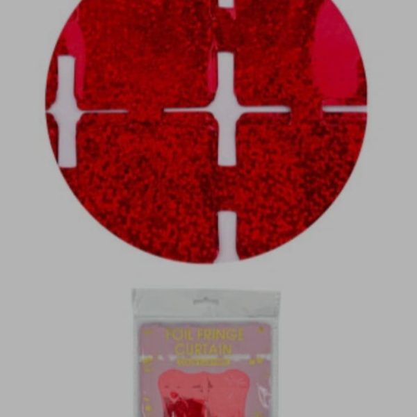 Cortina Shimmer laser 1x2 mts ROJO-32842