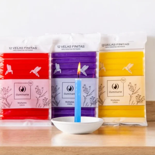 Velas finitas 10 cmx 12u - 10619
