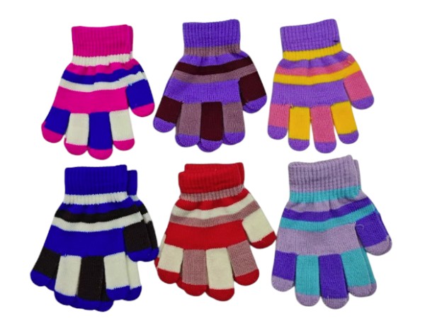 Guante lana multicolor infantil-17596