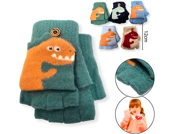 Guante infantil sin dedos con tapita Dino-21247