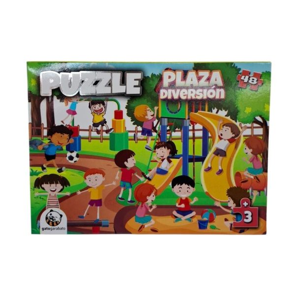 Rompecabezas 48 piezas en caja "Plaza de Diversion"-18787 PLAZA