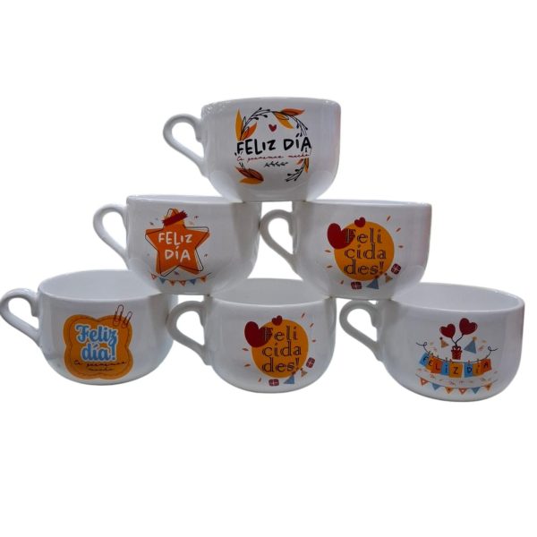 Tazon ceramica "FELIZ DIA" -95635