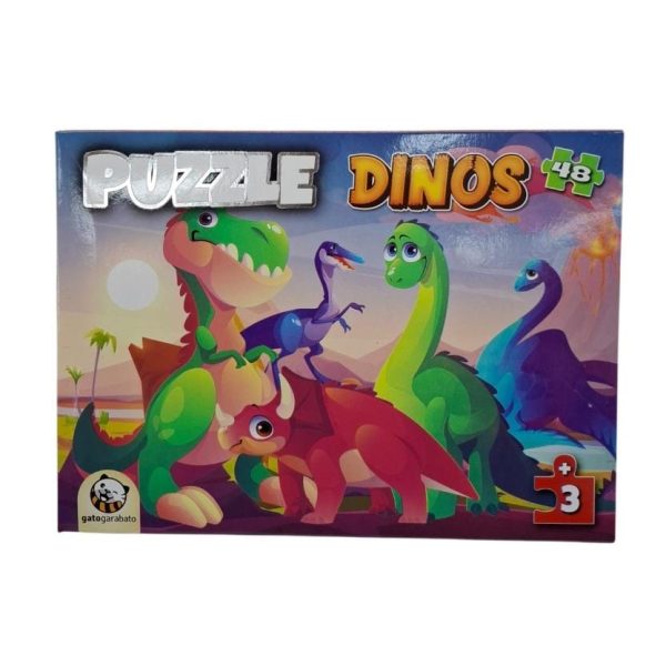 Rompecabezas 48 piezas en caja "dinos"- 18787DINOS