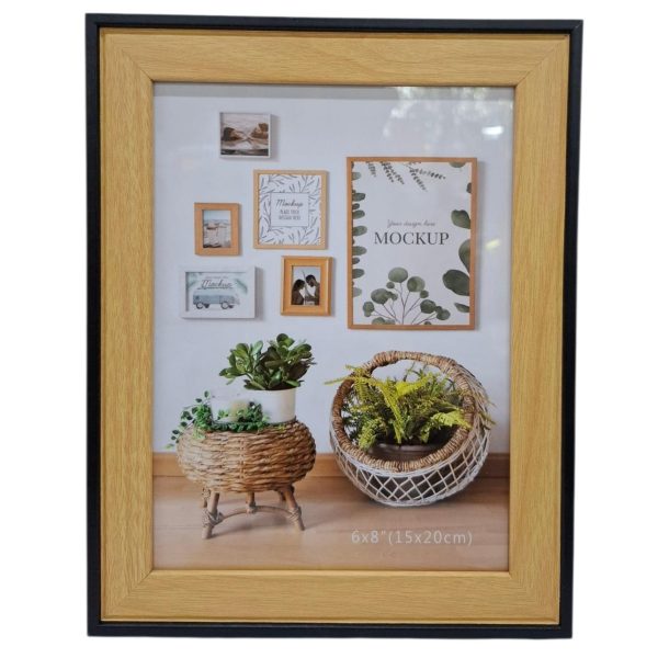 Portarretrato 15x20 marco simil madera- 28384