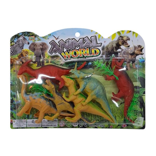 Dinosaurios 15 cm x 6u en blister- 17294