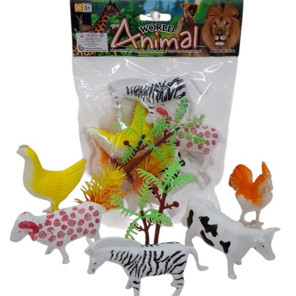Set animales grandes de granja en bolsa - 34702