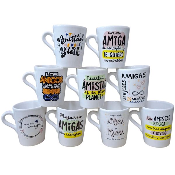 Taza conica ceramica DIA DEL AMIGO- 95510