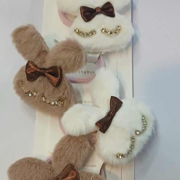 Colitas peluche x5u con strass-152311